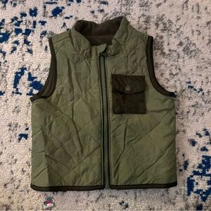 Old Navy Kids Green Quilted Vest